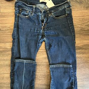 Blue Jeans. Worn 6+. Still in very good shape. Hollister Brand. Size W 26, L 32